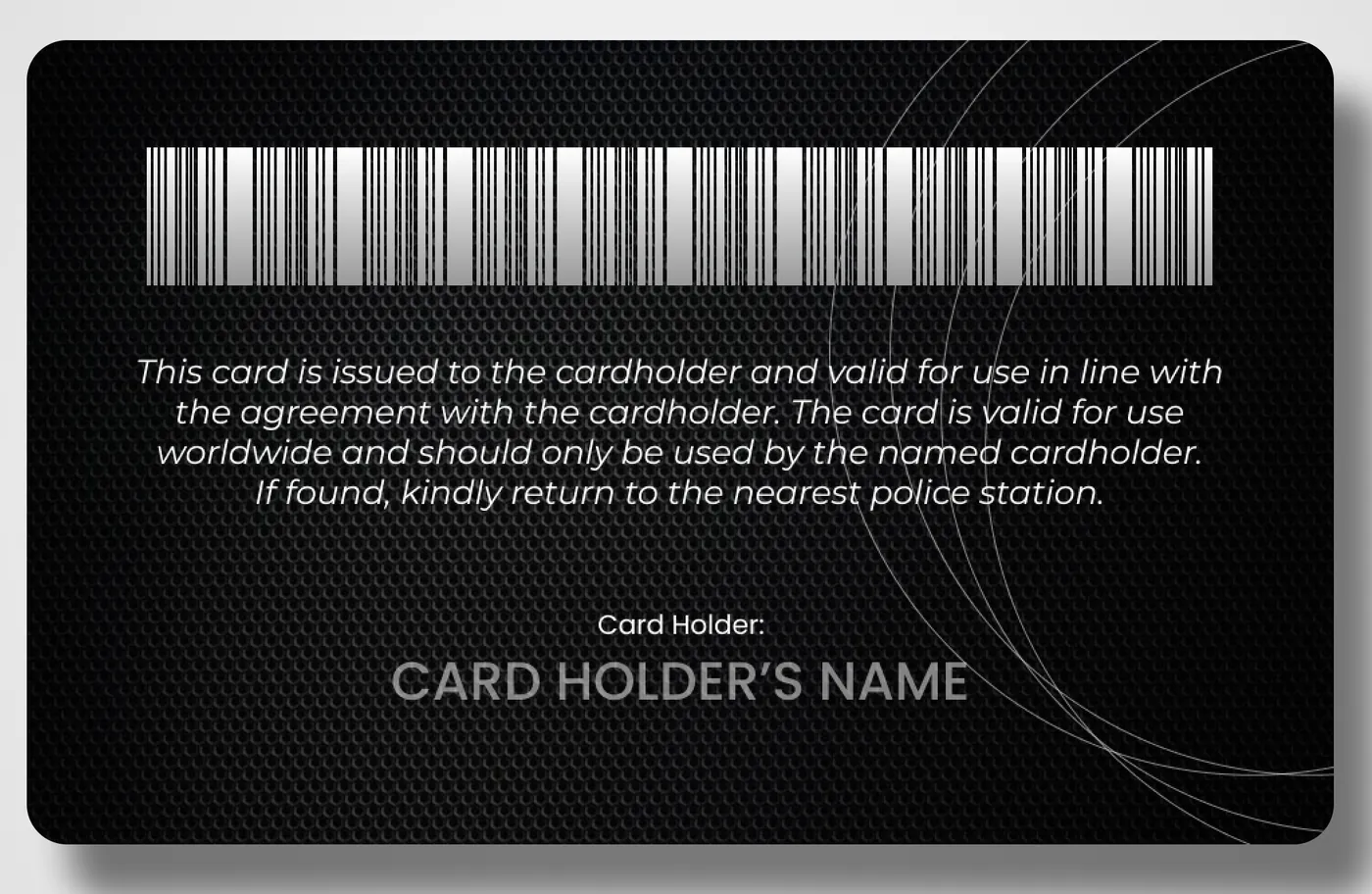 Back of CPC Access Card